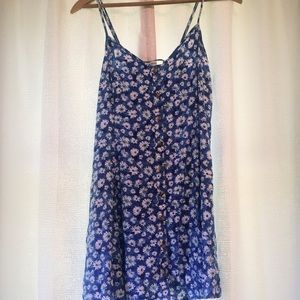 Blue floral dress